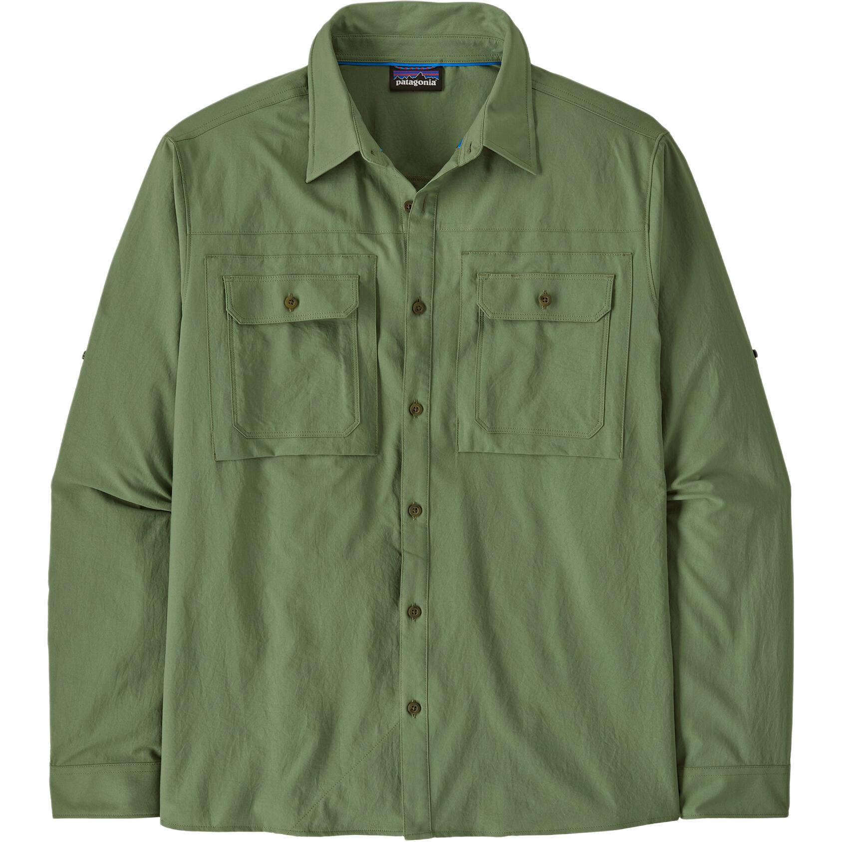

Длинная рубашка с двумя карманами Patagonia, зеленый