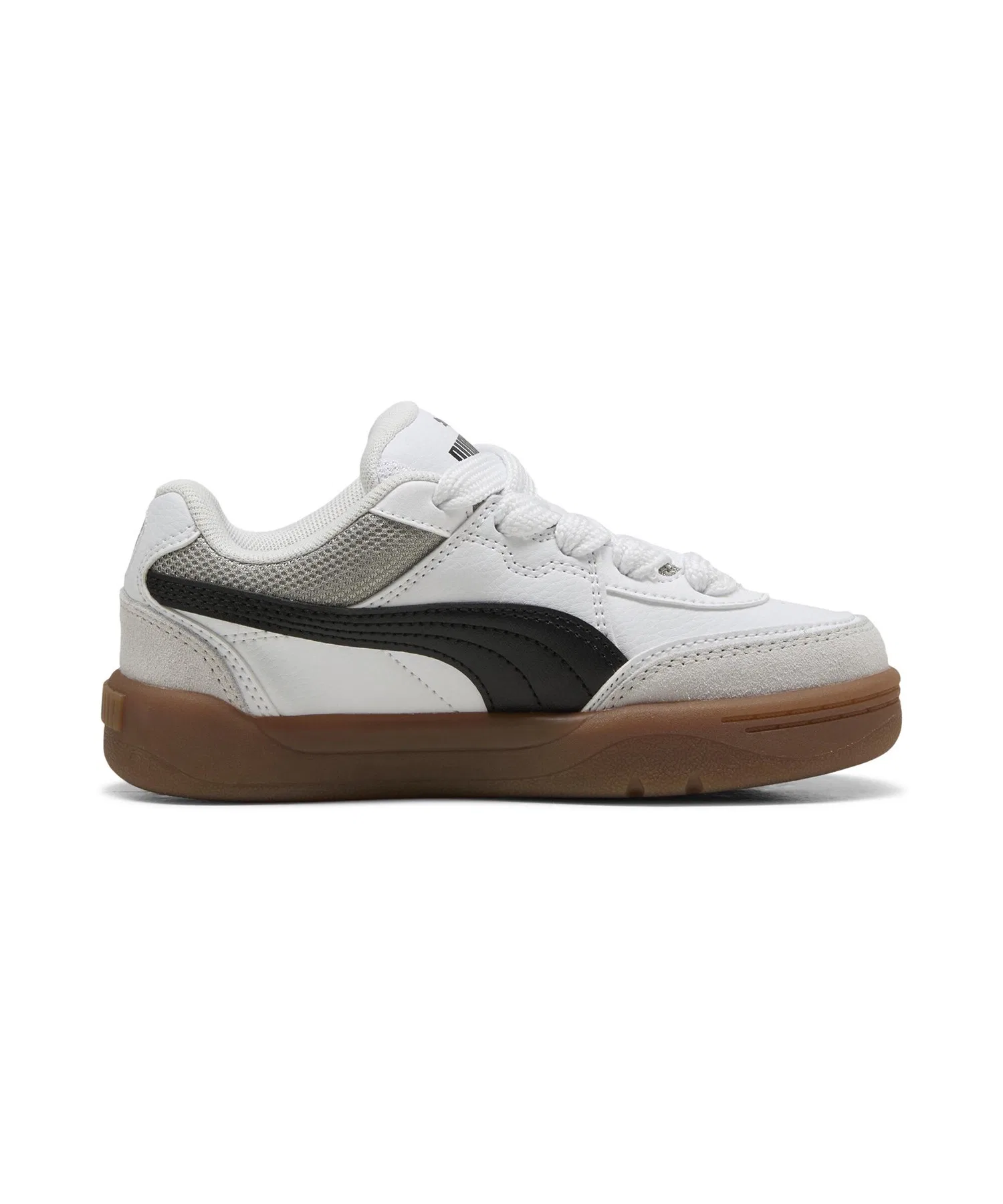 Детские кроссовки PUMA SK8 PS из замши и синтетической кожи бело-чёрные — фото 3