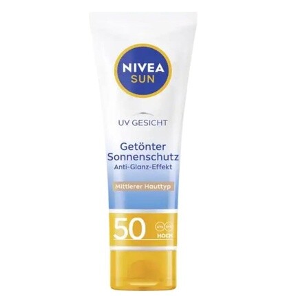

Sun Face Sunscreen Spf 50+ Увлажняющий тонированный солнцезащитный крем для ровного цвета лица 50 мл, Nivea