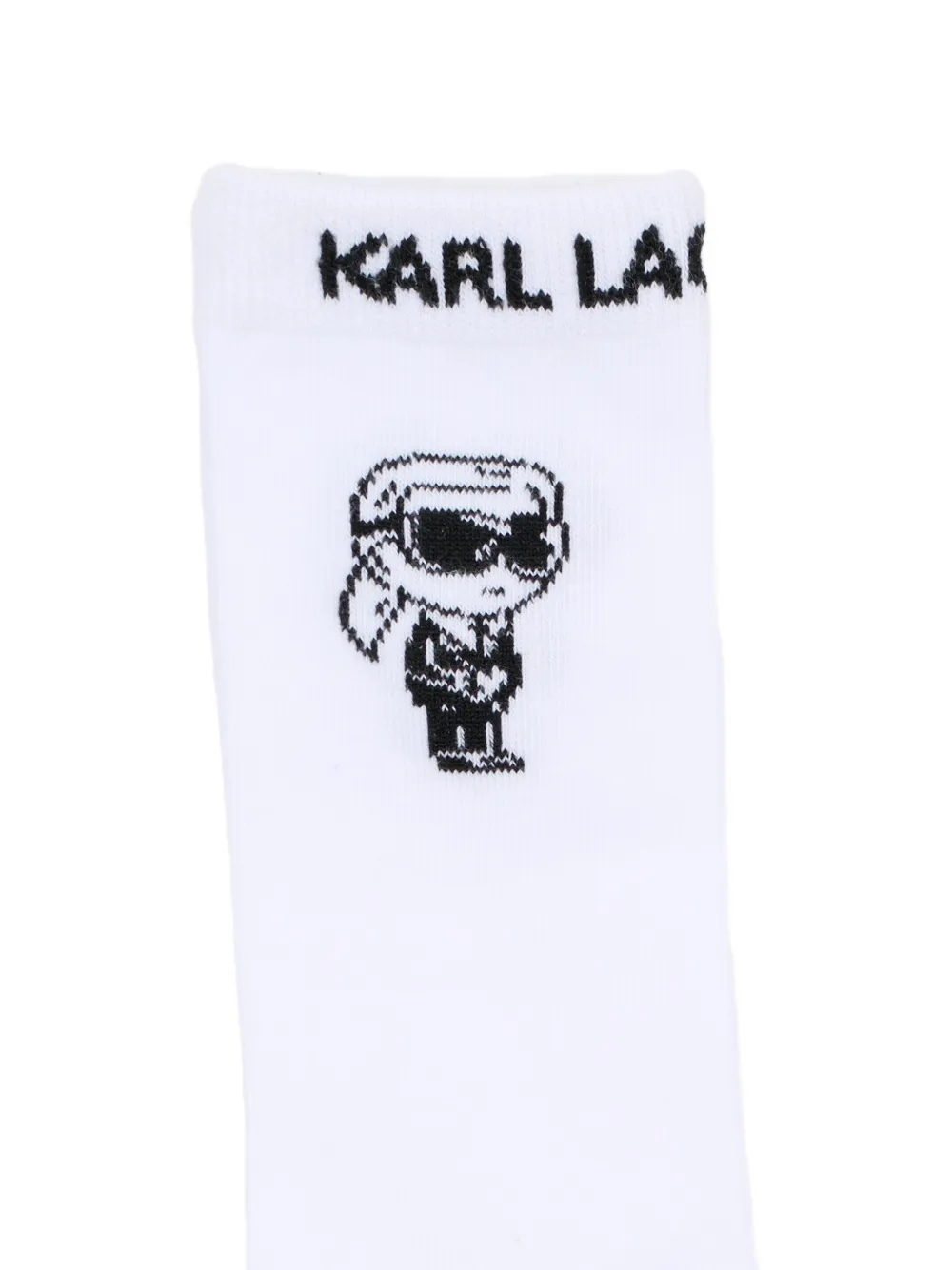 Носки с логотипом Karl Lagerfeld Kids, белый — фото 3