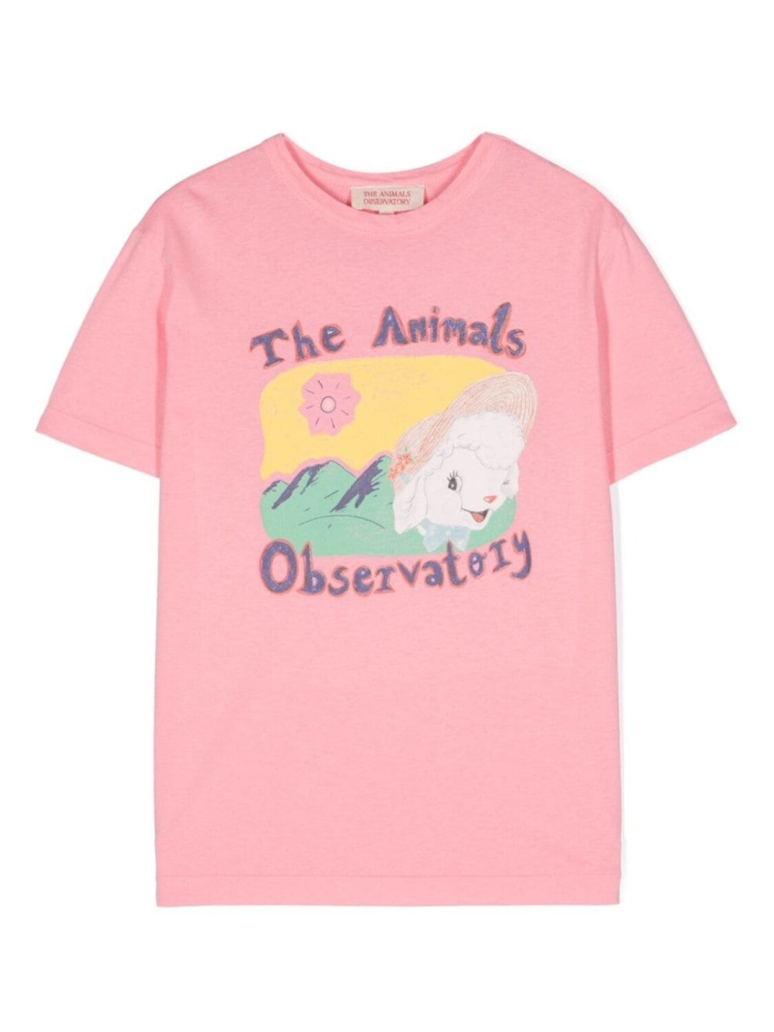 

The Animals Observatory футболка The Sheep с логотипом, розовый