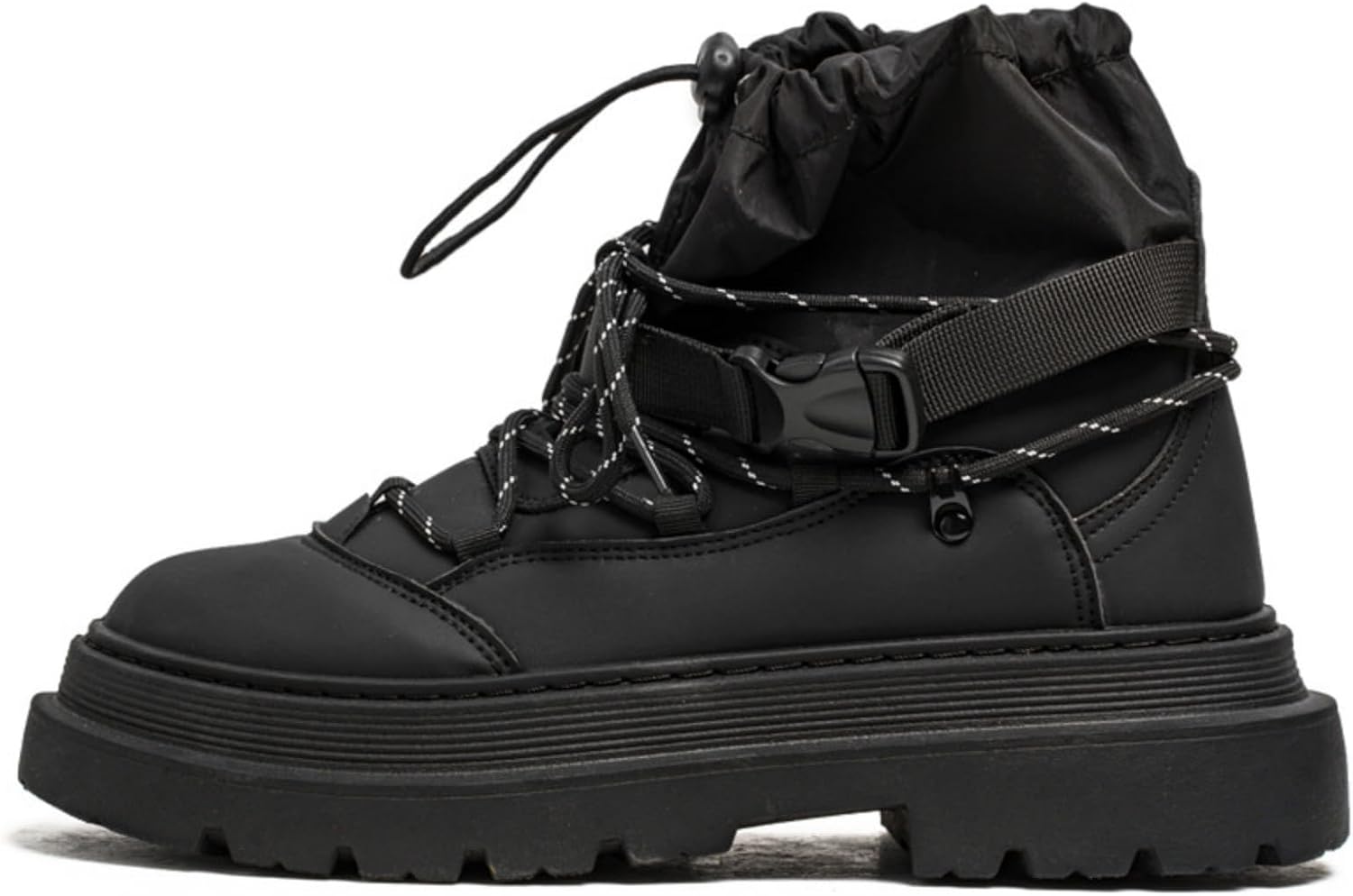 

Мужские ботинки Kelibasi с массивной подошвой, регулирующейся шнуровкой и эластичным голенищем, противоскользящей глубокой подошвой из резины для походов, прогулок и приключений на тропах, черный