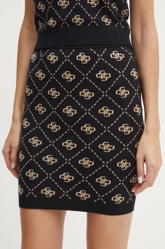 

Юбка SARAH из смесовой шерсти Guess, черный
