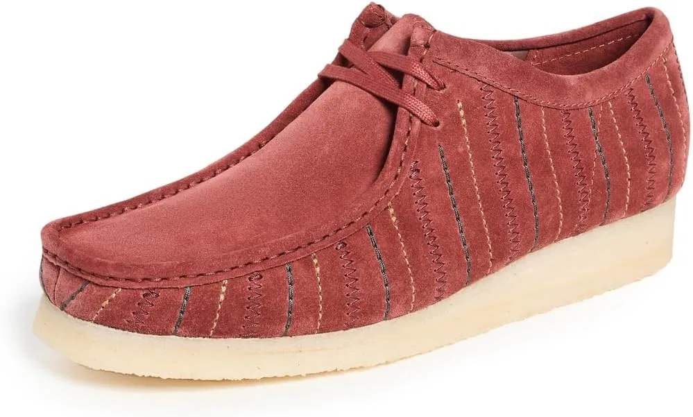 Оксфорды Clarks, бордовый комби