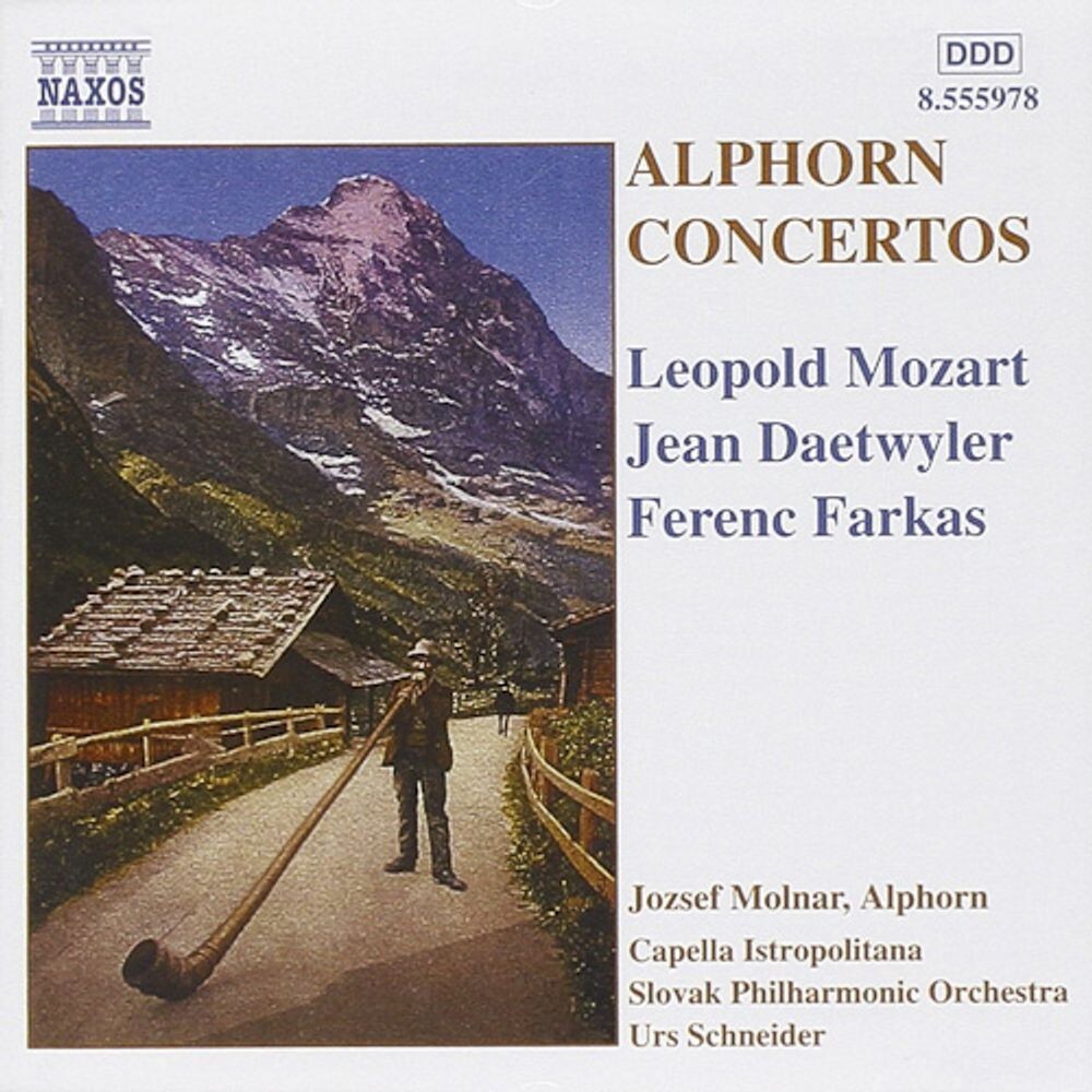 

Диск CD Alphorn Concertos - Jozsef Molnar