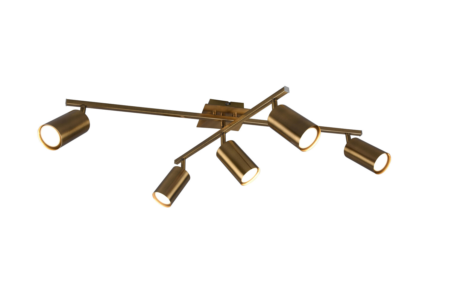 

Потолочный светильник Trio Leuchten, 77x57x22 см, цвет латуни