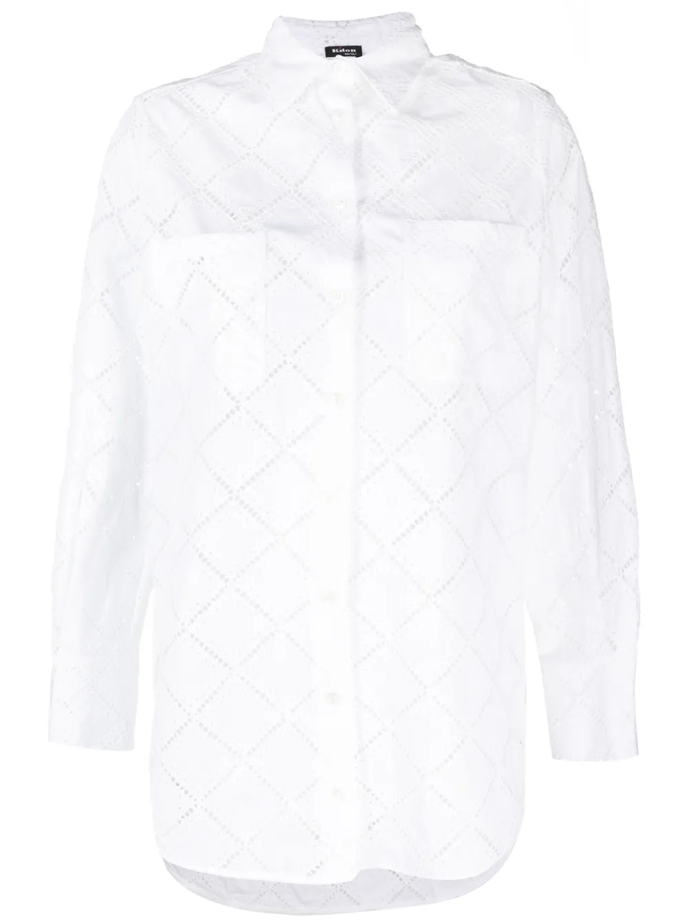 

Рубашка с длинными рукавами Kiton, белый