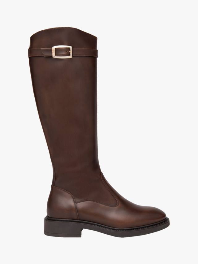 Кожаные ботинки Pomezia до колена NeroGiardini, Dark Brown