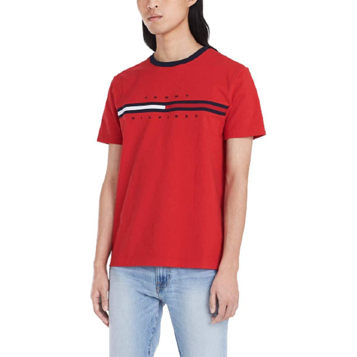 Tommy Hilfiger Футболка мужская красная — фото 4
