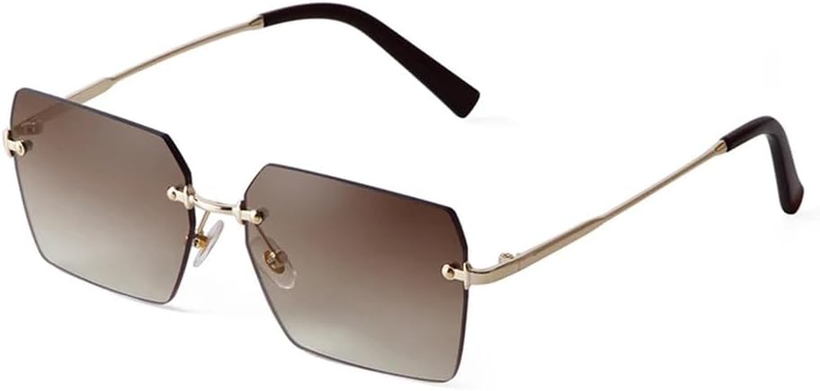 

Модные солнцезащитные очки LVTFCO без оправы для мужчин и женщин, прямоугольные солнцезащитные очки без оправы, очки для путешествий, защита от ультрафиолета UV400, C6