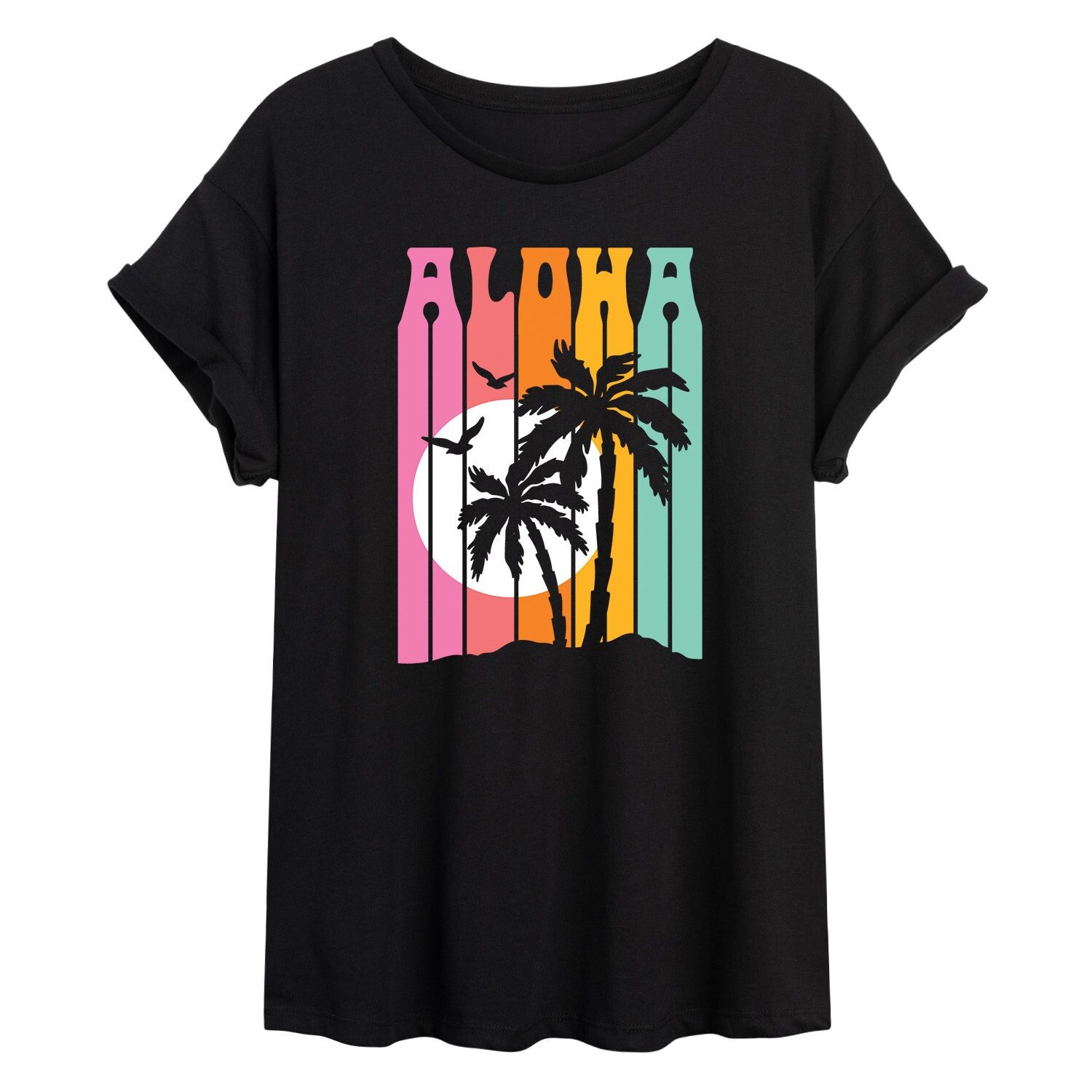 

Детская футболка большого размера с рисунком Aloha Palm Trees Licensed Character
