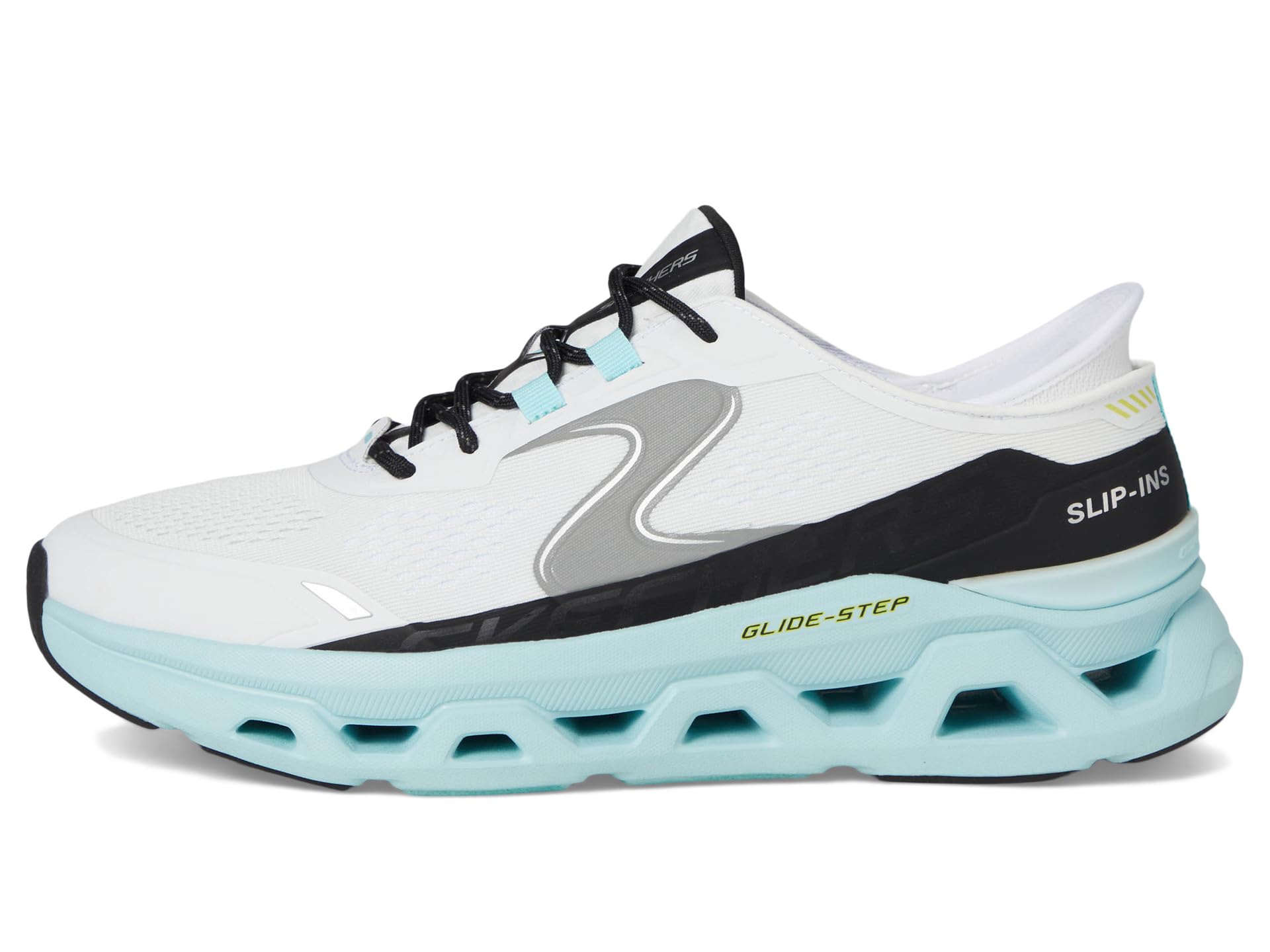 Кроссовки SKECHERS Glide-Step Altus Hands Free Slip-In, White/Blue — фото 4