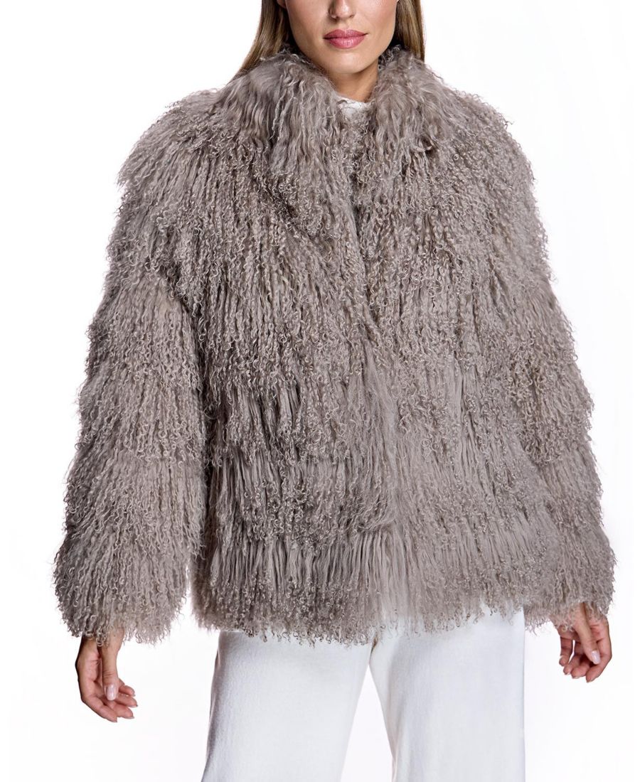 

Женская куртка из овечьей шерсти Julia & Stella By Maximilian, Silver blue