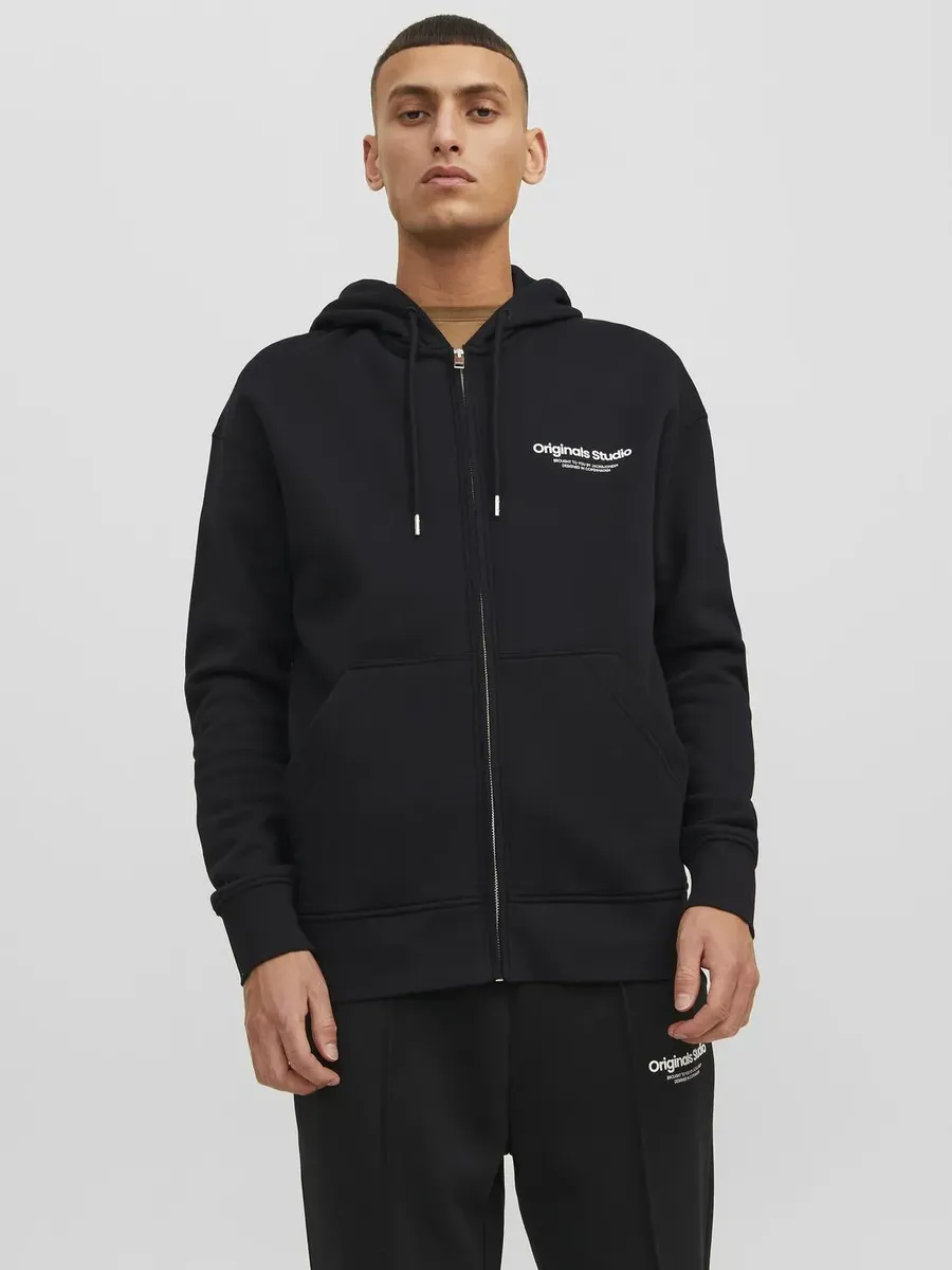 

Толстовка Jack & Jones "JORVESTERBRO SWEAT ZIP HOOD NOOS", черный