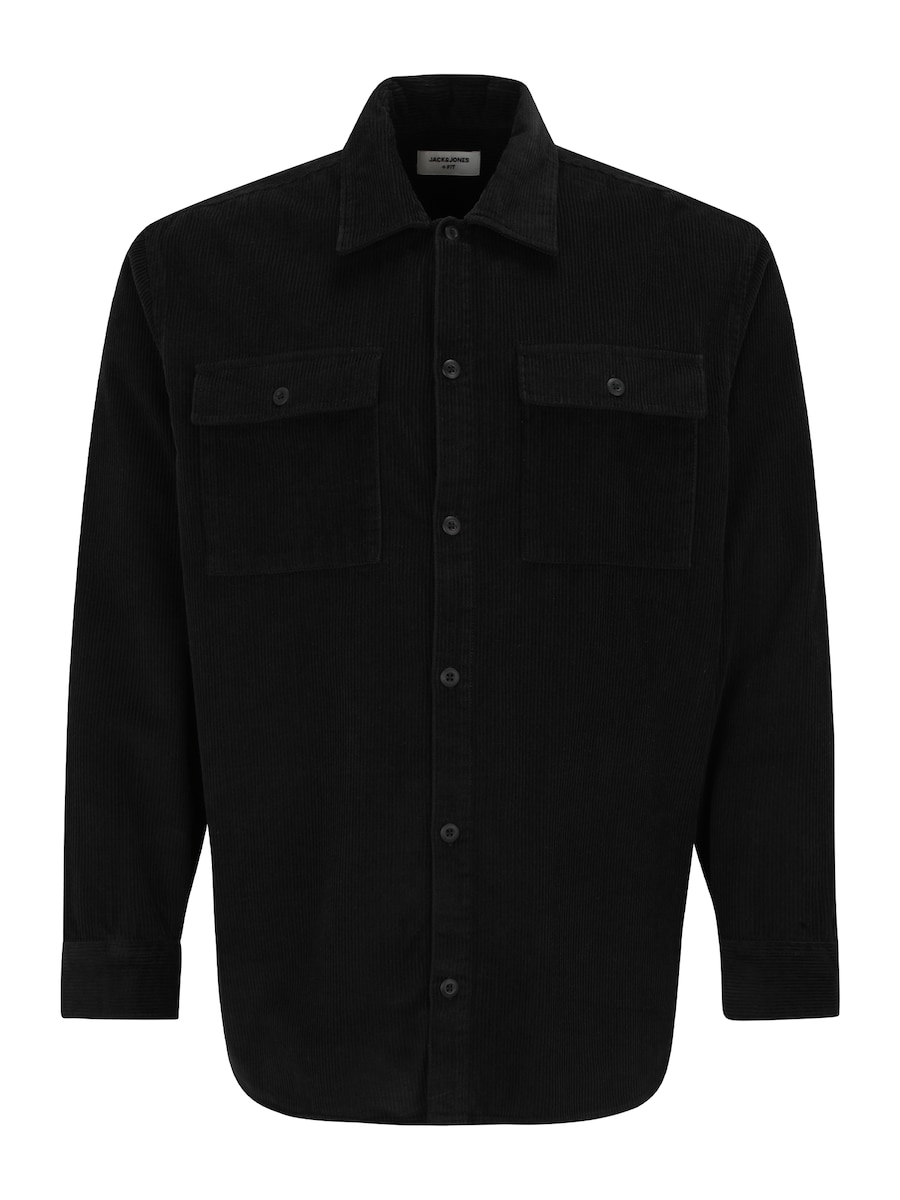 

Рубашка на пуговицах классического кроя Jack & Jones Plus JJEPERFECT, черный