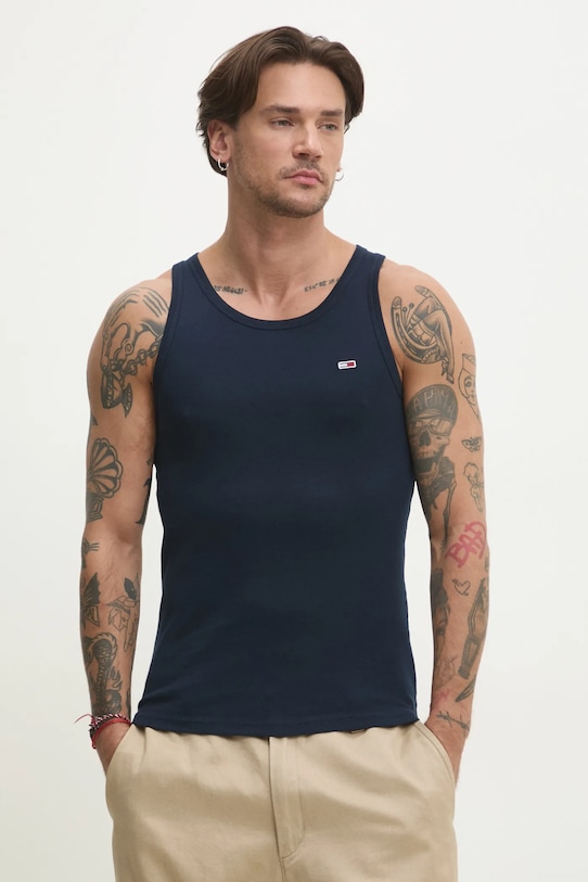 

Хлопковая футболка 2 шт Tommy Jeans, темно-синий