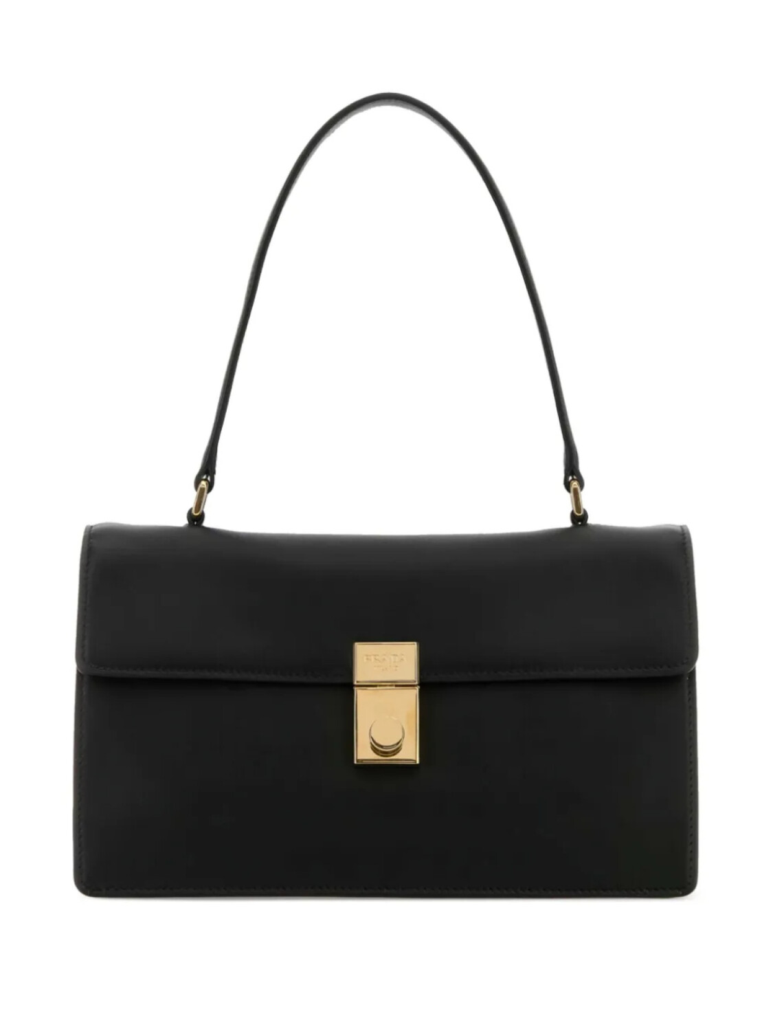 

Кожаная сумка Prada, черный