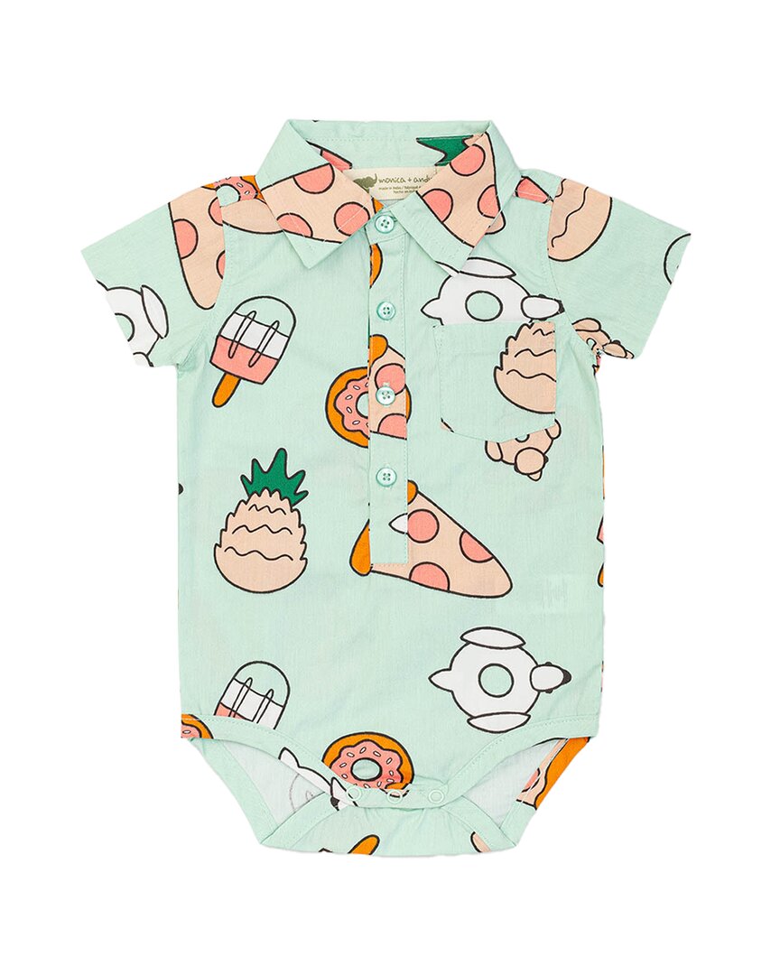 

Боди с застежкой на пуговицах от Monica + Andy, синий