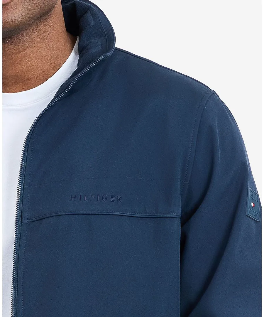 Мужская куртка-хипстер из софтшелла с длинными рукавами Tommy Hilfiger, midnight синий — фото 3
