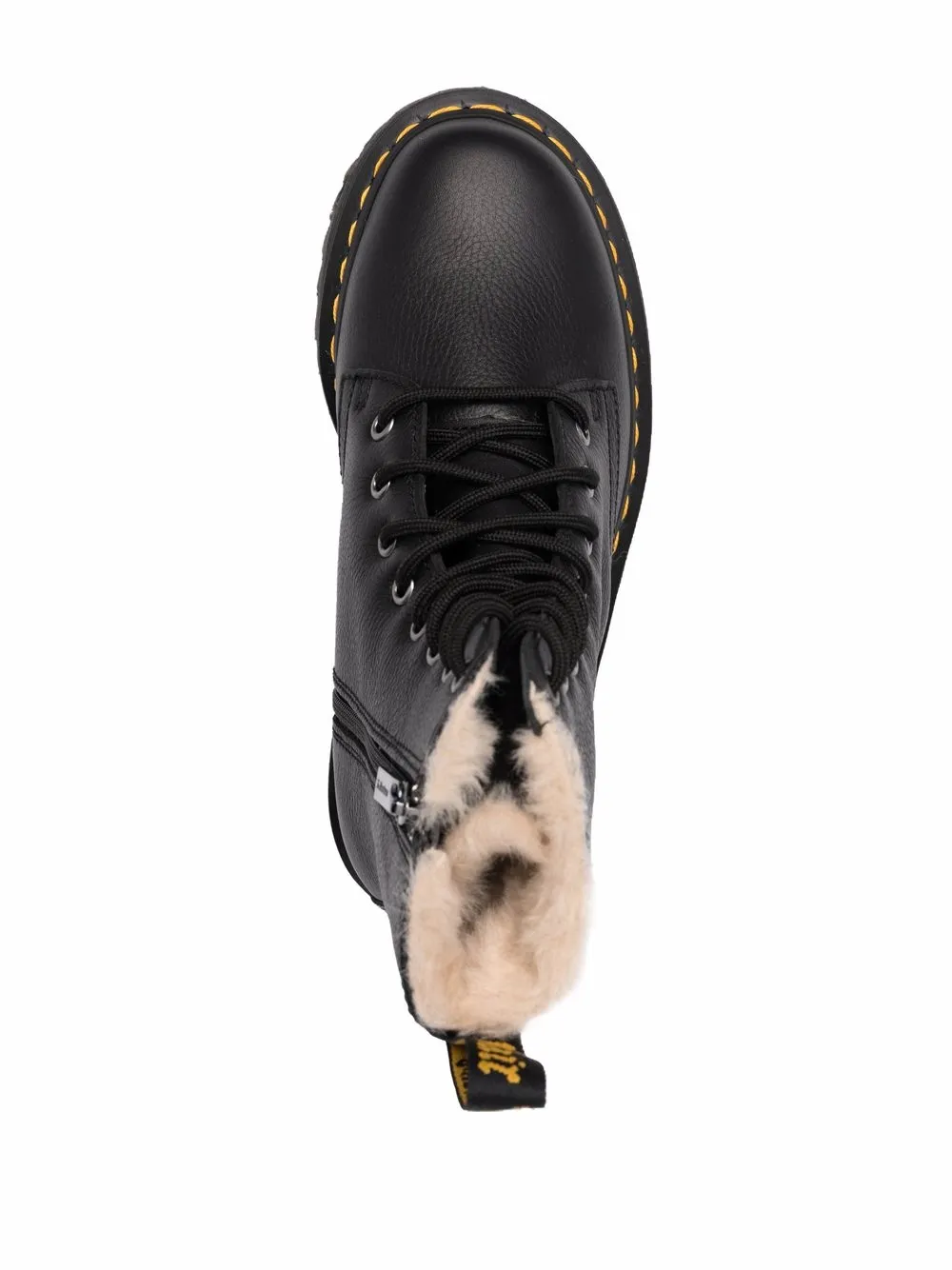Мужские ботинки Dr. Martens Jadon III Vintage Pisa кожаные на платформе, черный — фото 4