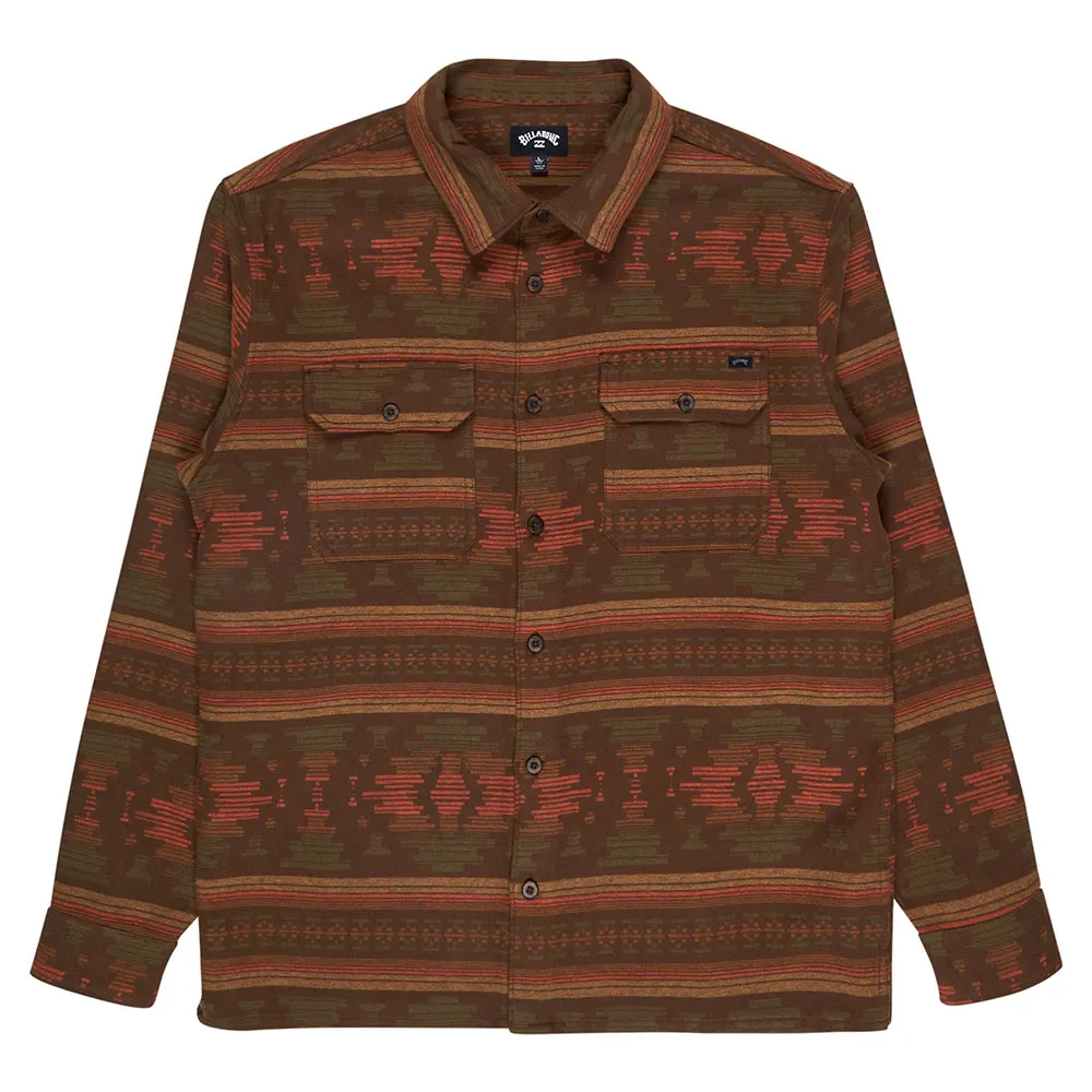 

Рубашка Billabong Offshore Jacquard, коричневый