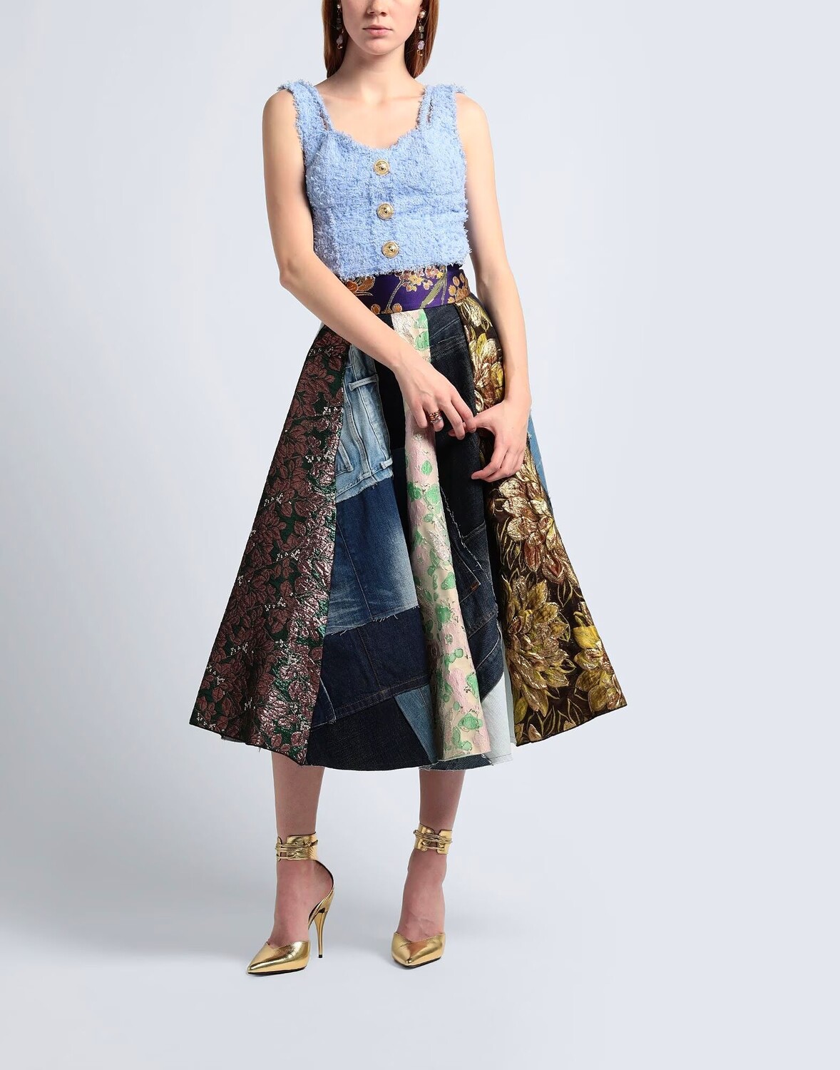 Юбка Dolce&Gabbana, синий — фото 2