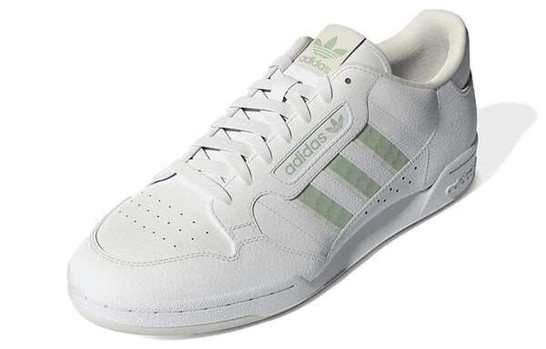 Кроссовки оригинальные континентальные 80 полосок Adidas, белый — фото 3