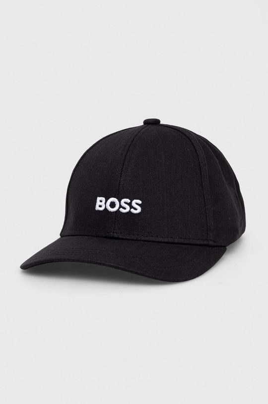 

Хлопковая бейсболка Boss, черный