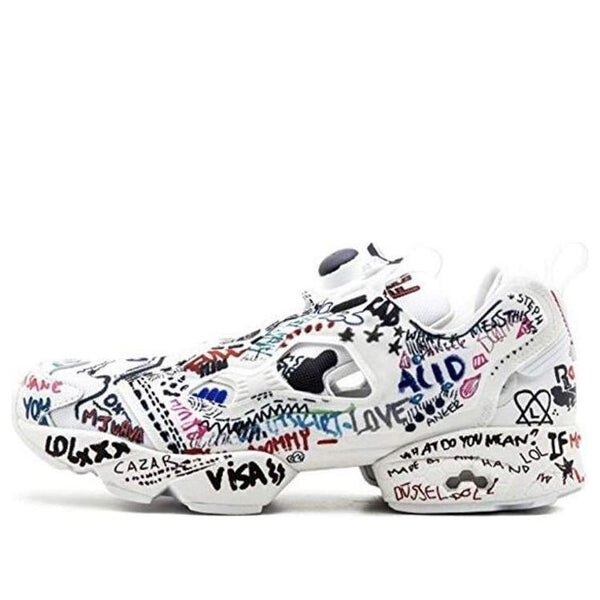

Кроссовки vetements x instapump fury 'graffiti - white' Reebok, белый