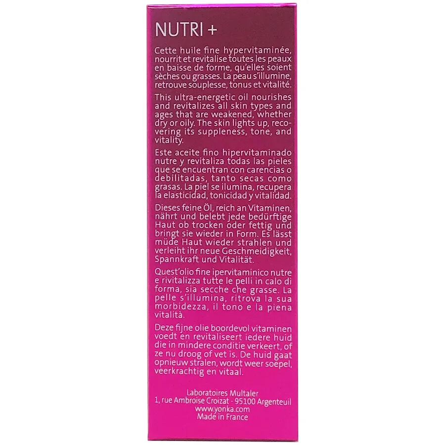 Бустер Yonka — Унисекс Бустеры Nutri+ Питающее-Энергизирующее Масло с Маслами Зародышей Злаков Уход за — фото 3