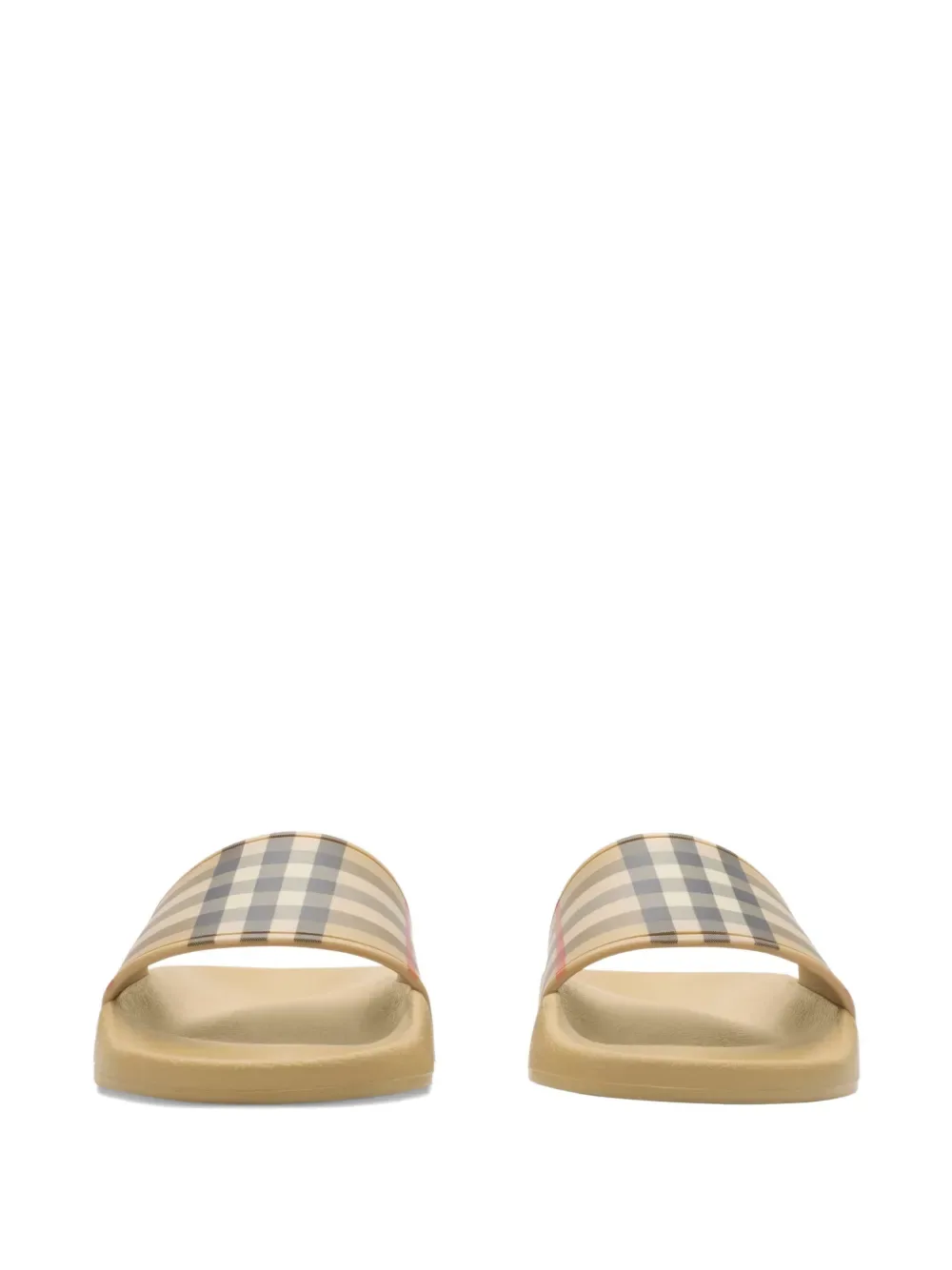 Сандалии Check Slides BURBERRY KIDS, бежевый — фото 4