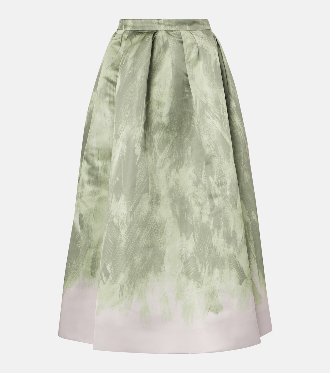 

Атласная юбка миди Dries Van Noten, зеленый