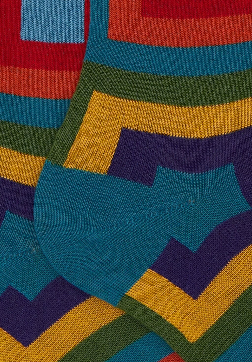 

Носки выше колена WITH CONCENTRIC SQUARE MOTIF Gallo, светло-голубой