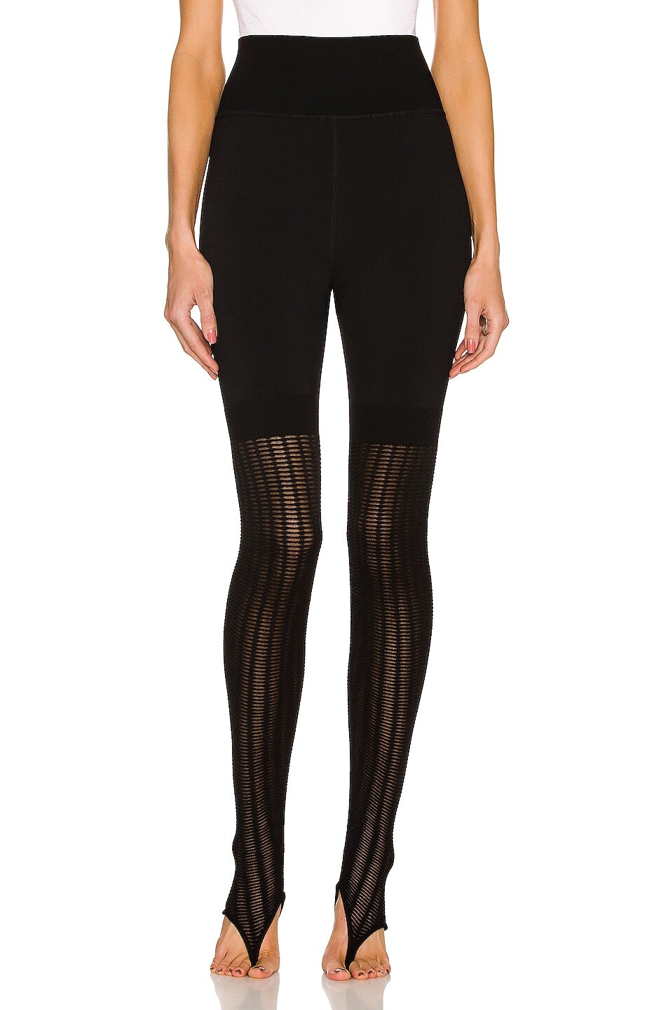 

Брюки Alaïa Lace Legging, нуар