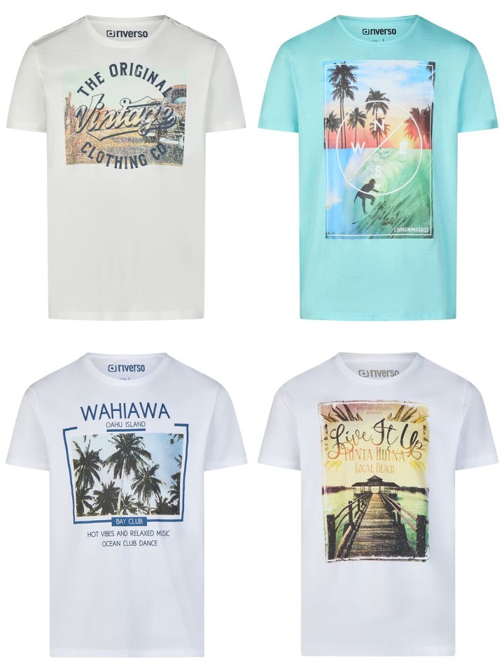 

Набор из 4 разноцветных футболок RIVLukas