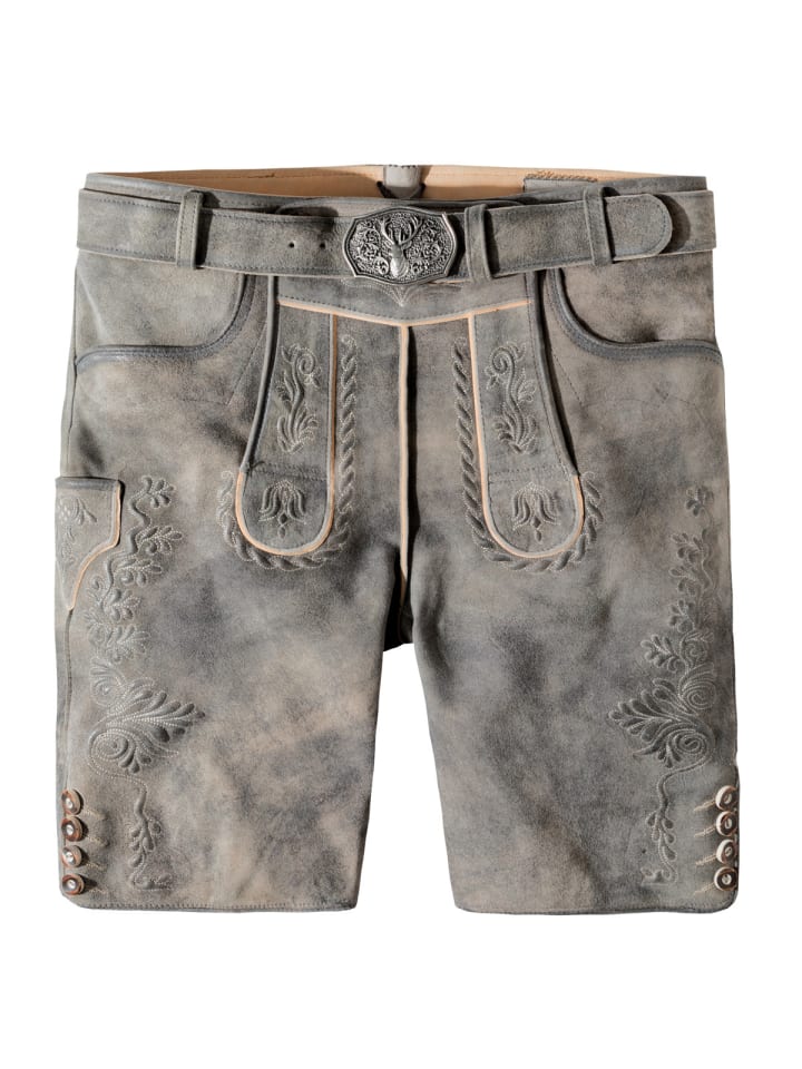 

Stockerpoint Кожаные брюки Oliver серого цвета