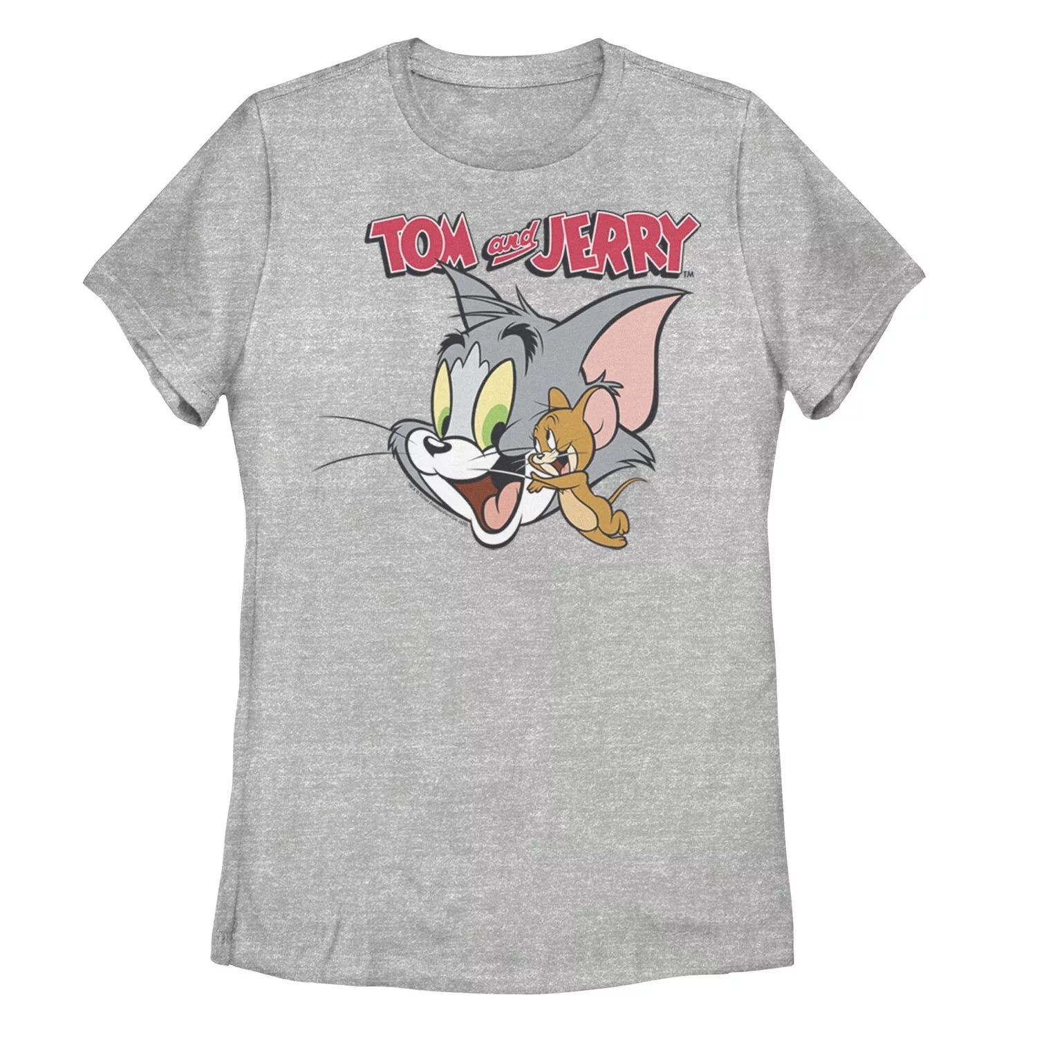 

Футболка с простым портретом и логотипом Tom And Jerry для юниоров Licensed Character