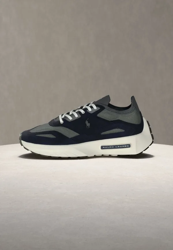Кроссовки boerum на шнуровке Polo Ralph Lauren, Hunter Navy/Dark Metal — фото 2