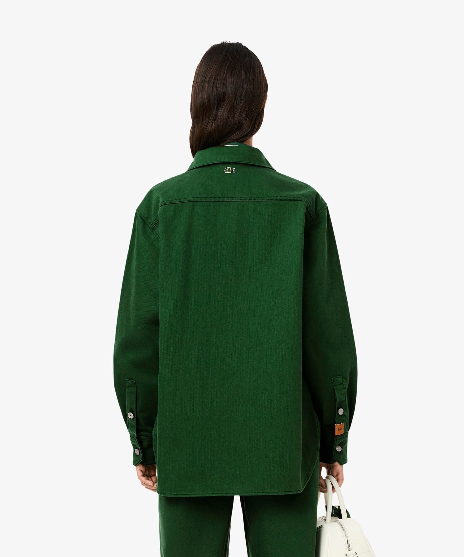 Рубашка-куртка женская LACOSTE Green — фото 2