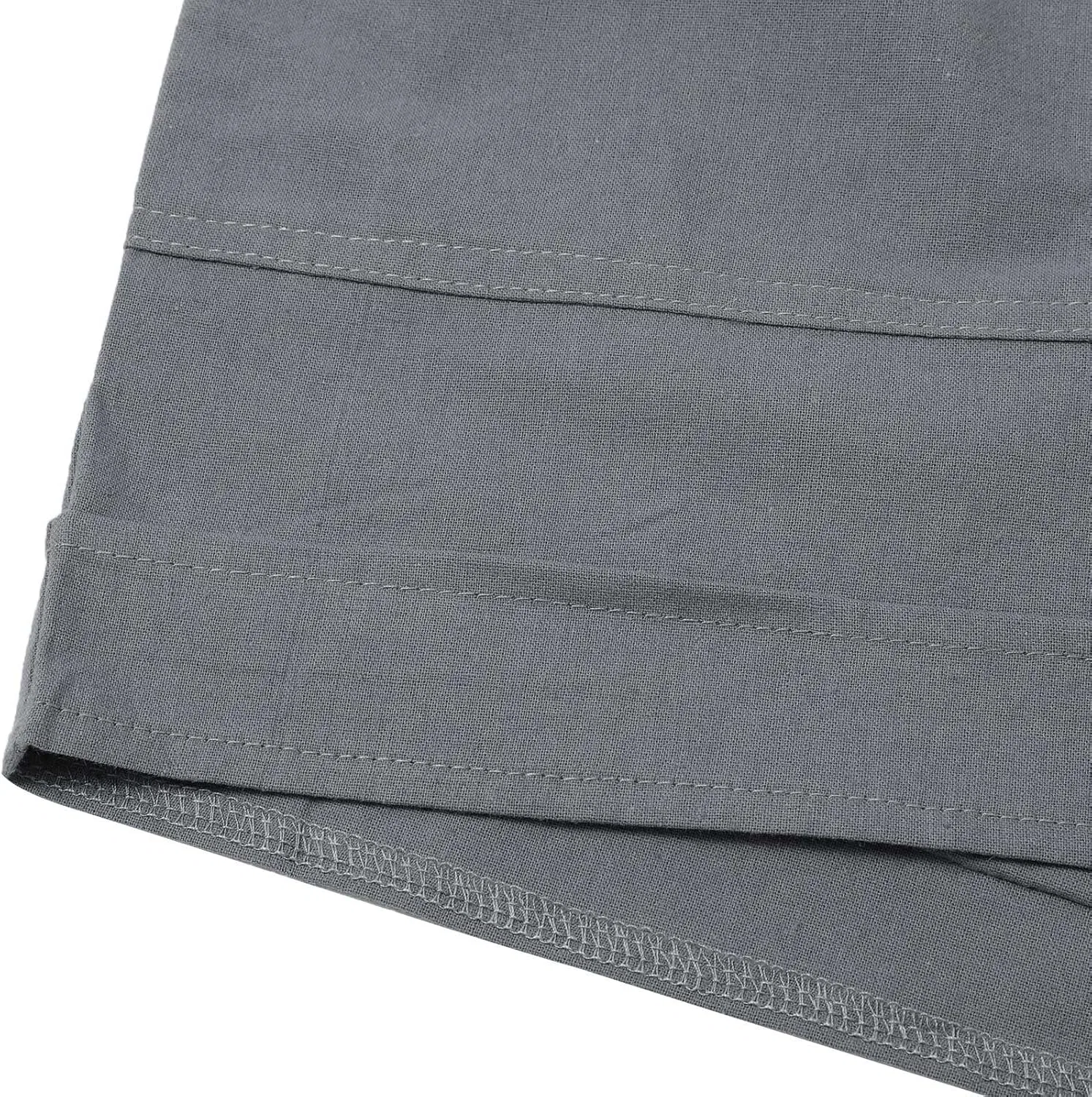 Шорты женские спортивные свободные, Elastic Waist Pocketed Wide Leg Shorts, A02_gray — фото 3