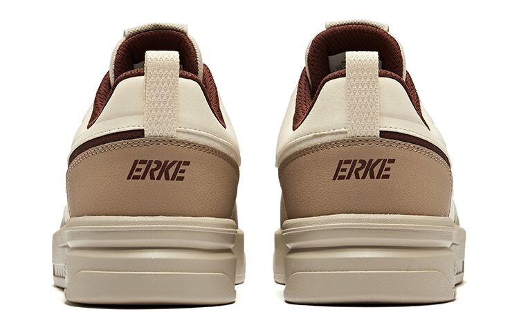 Кроссовки ERKE Skateboarding Shoes Men Low-top Custard Grayish-taupe, коричневый — фото 4