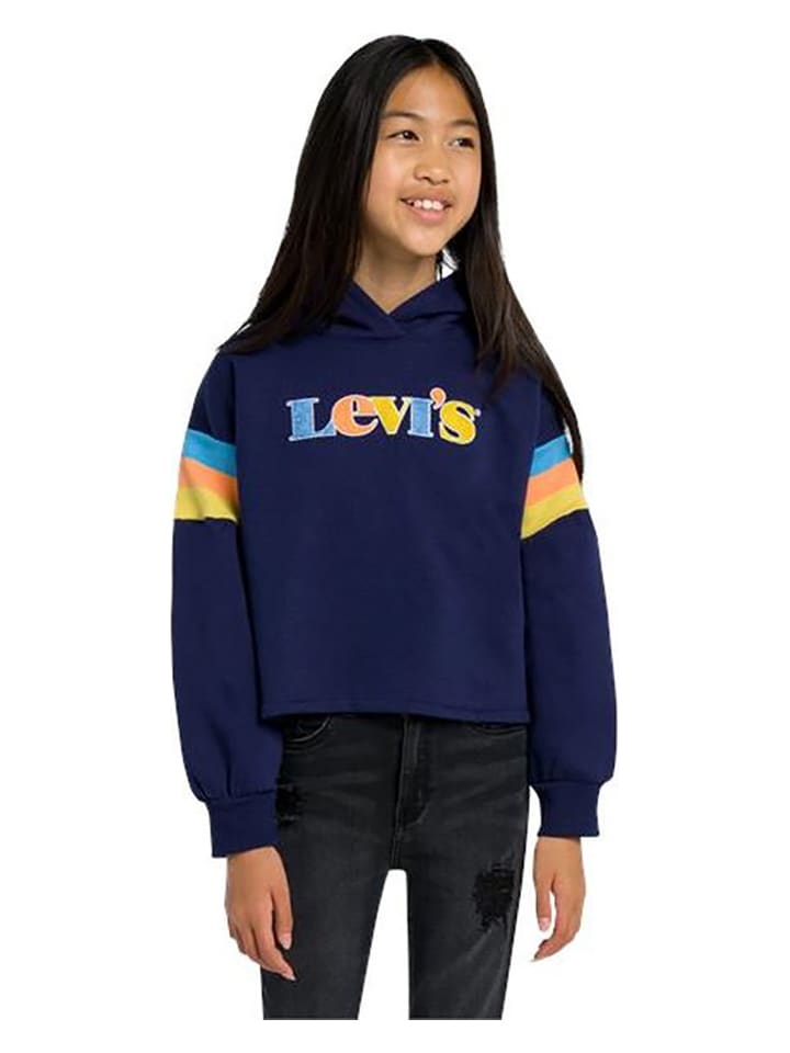 

Пуловер с капюшоном Levi's Kids, темно-синий
