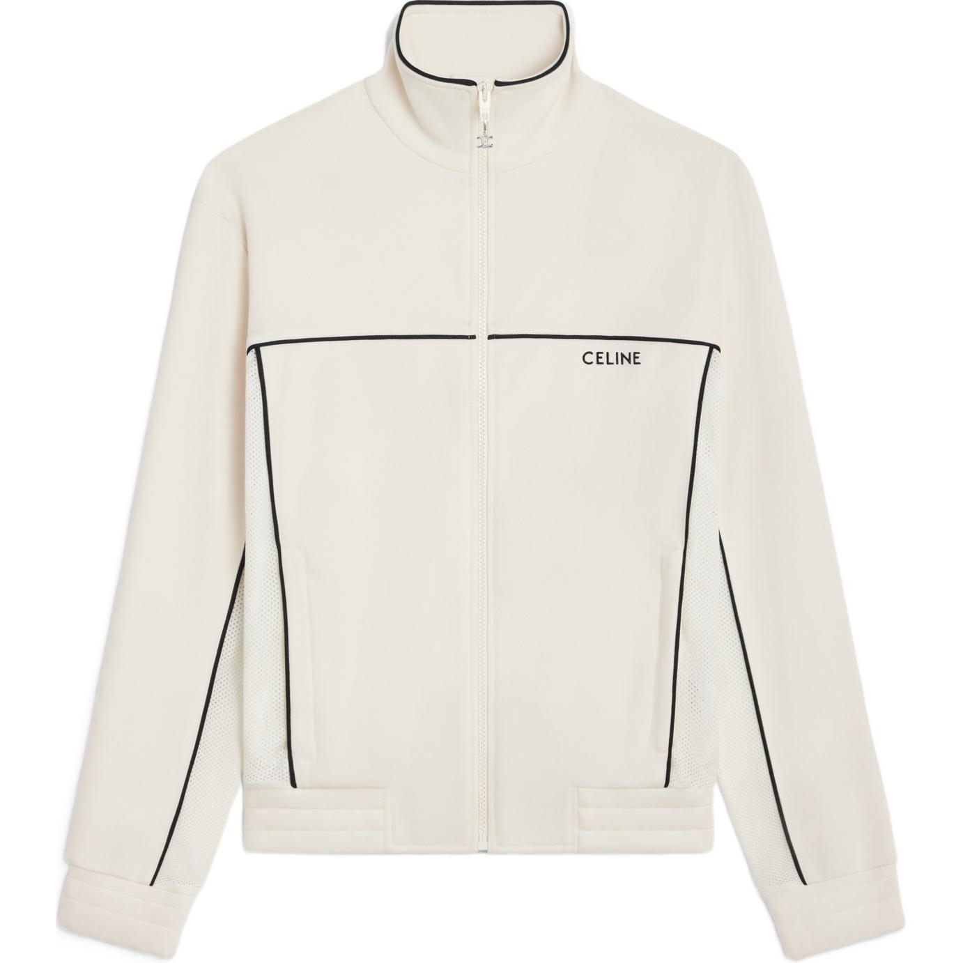 

Куртка спортивного костюма из двустороннего джерси CELINE, экрю, Бежевый, Куртка спортивного костюма из двустороннего джерси CELINE, экрю