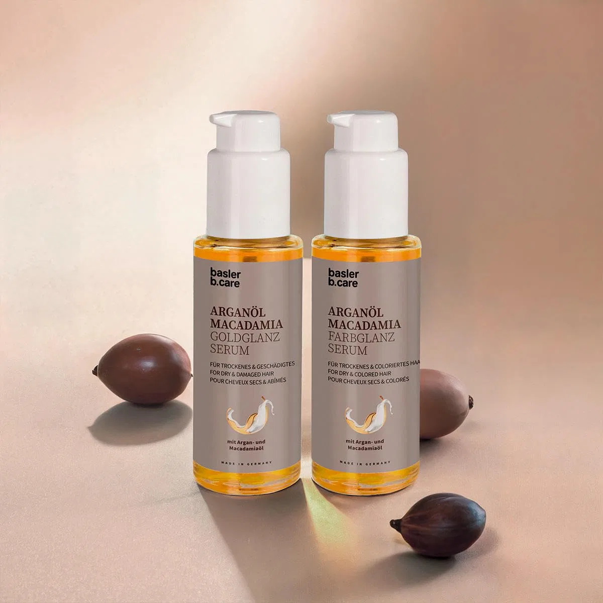 Сыворотка для волос «Argan Oil Macadamia Gold Gloss Serum» от Basler Basler — фото 4