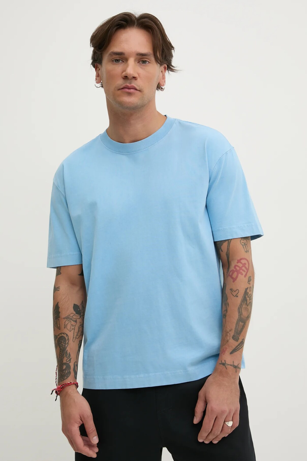 

Футболка из хлопка Hollister Co., синий