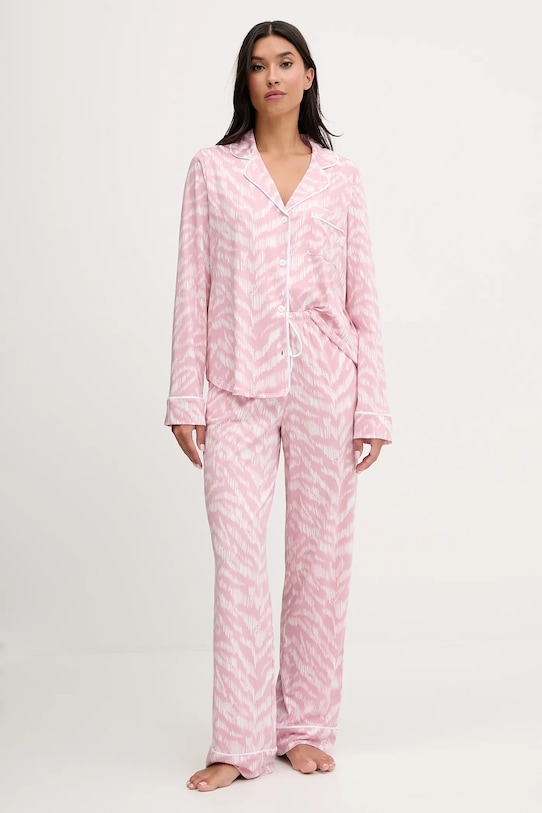 

Хлопковая пижама Dkny, розовый