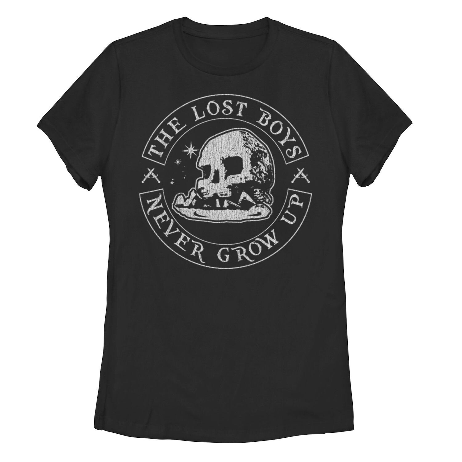 

Футболка с изображением черепа и камня Диснея «Питер Пэн Джуниорс» The Lost Boys Never Grow Up Disney