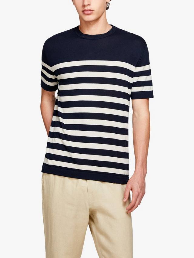 

Футболка в полоску SISLEY, цвет Navy/Cream