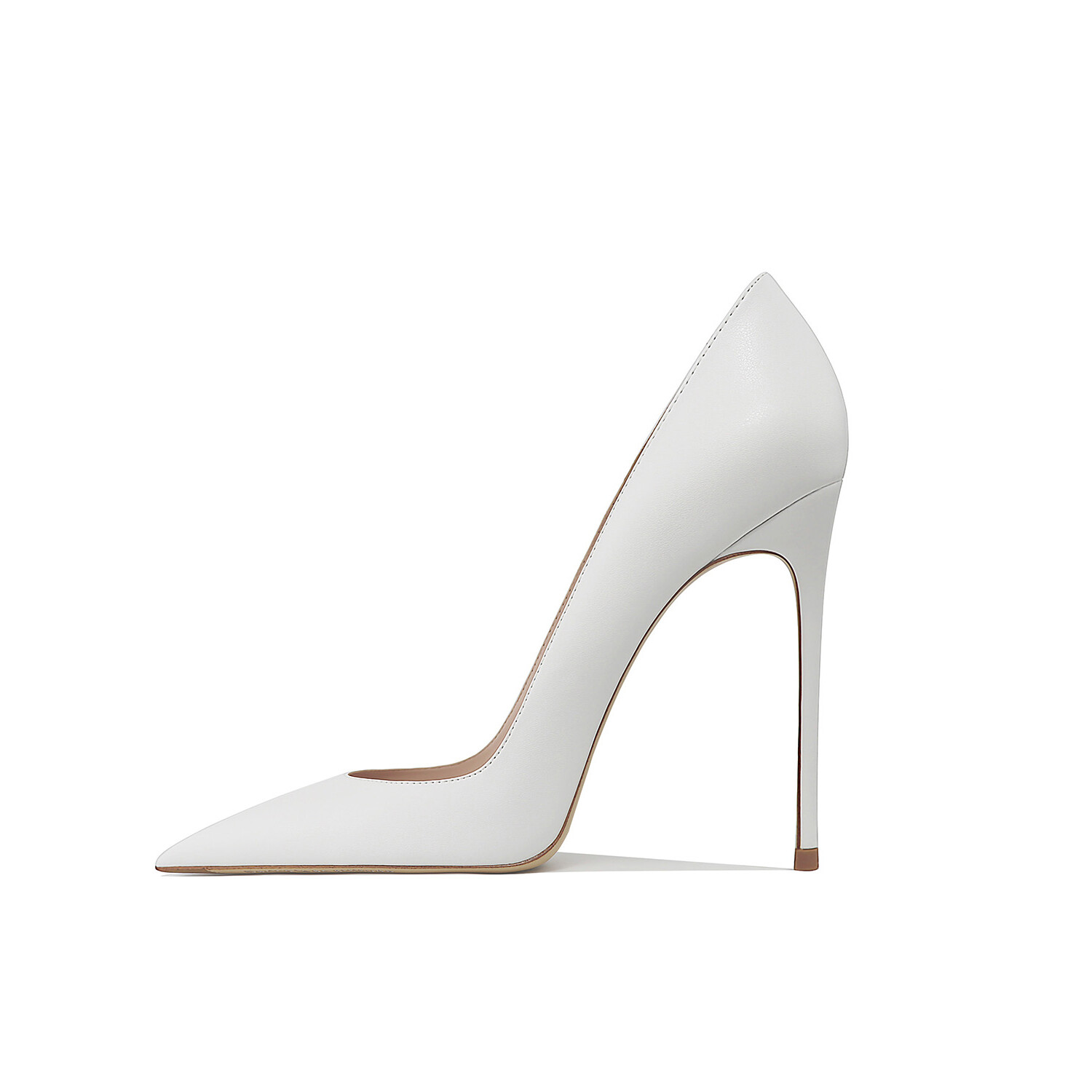 

Туфли женские на высоком каблуке Ganxiaojie, цвет White 10.5cm