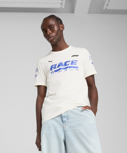 

Мужская футболка с коротким рукавом, графический принт F1 PUMA, белый